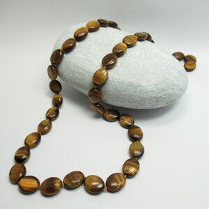 Tiger's Eye oval necklace